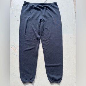 Men's Vintage SOFFE Joggers Black L Sweats USA Stretch Active Gym PAINT 90s Run